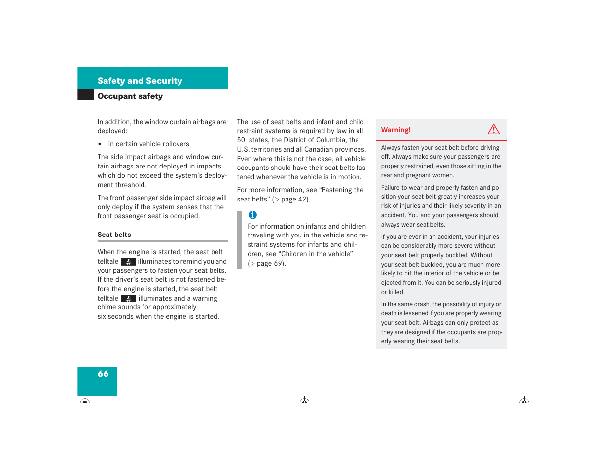 Mercedes-Benz CL-Class 2004 Owners Manual User Manual | Page 67 / 418