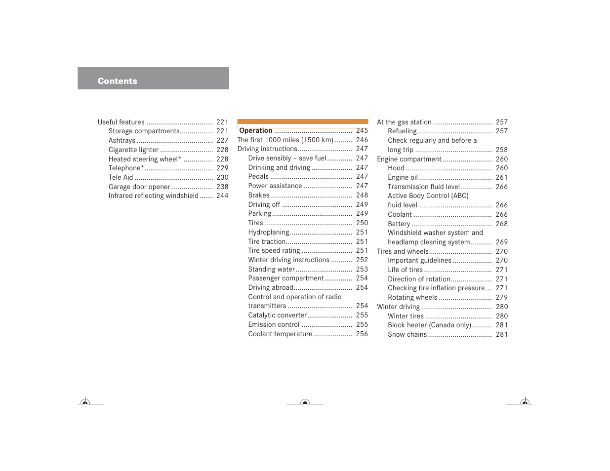 Mercedes-Benz CL-Class 2004 Owners Manual User Manual | Page 7 / 418