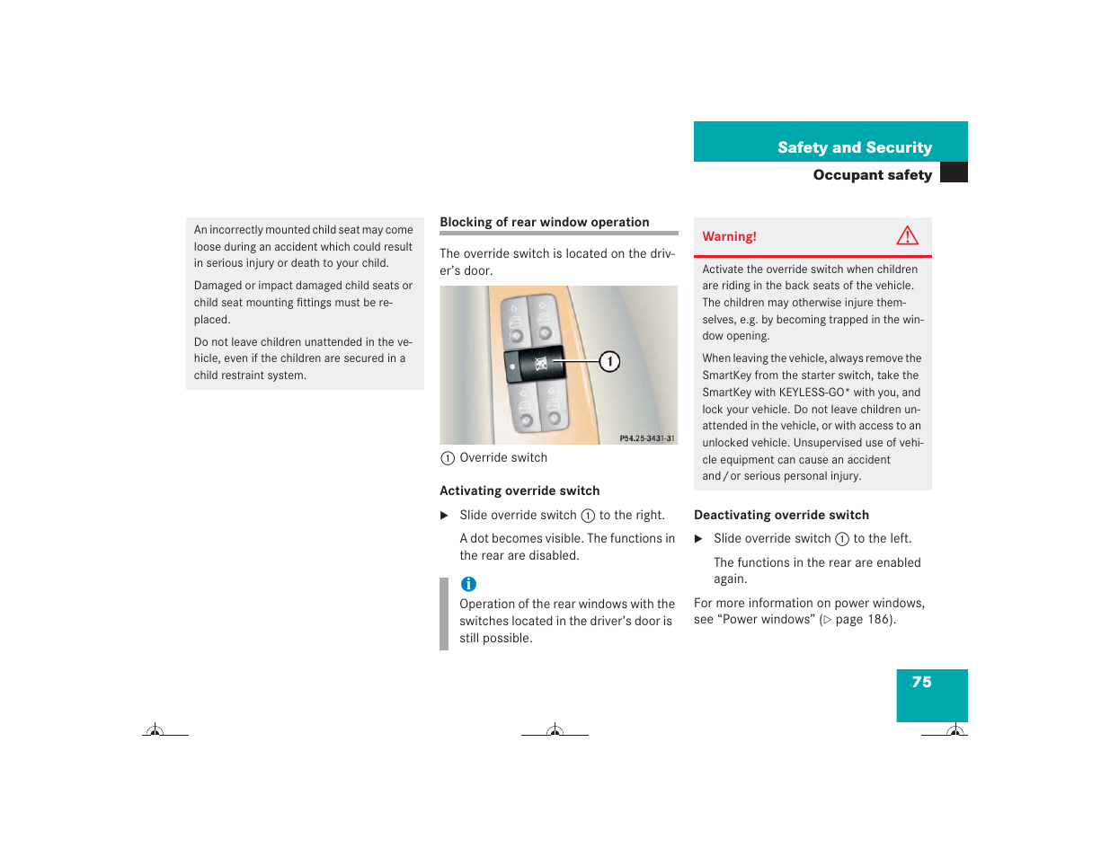 Mercedes-Benz CL-Class 2004 Owners Manual User Manual | Page 76 / 418