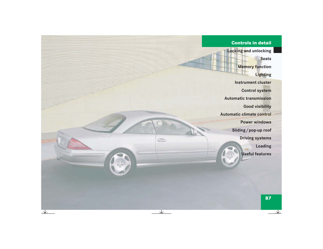 Mercedes-Benz CL-Class 2004 Owners Manual User Manual | Page 88 / 418