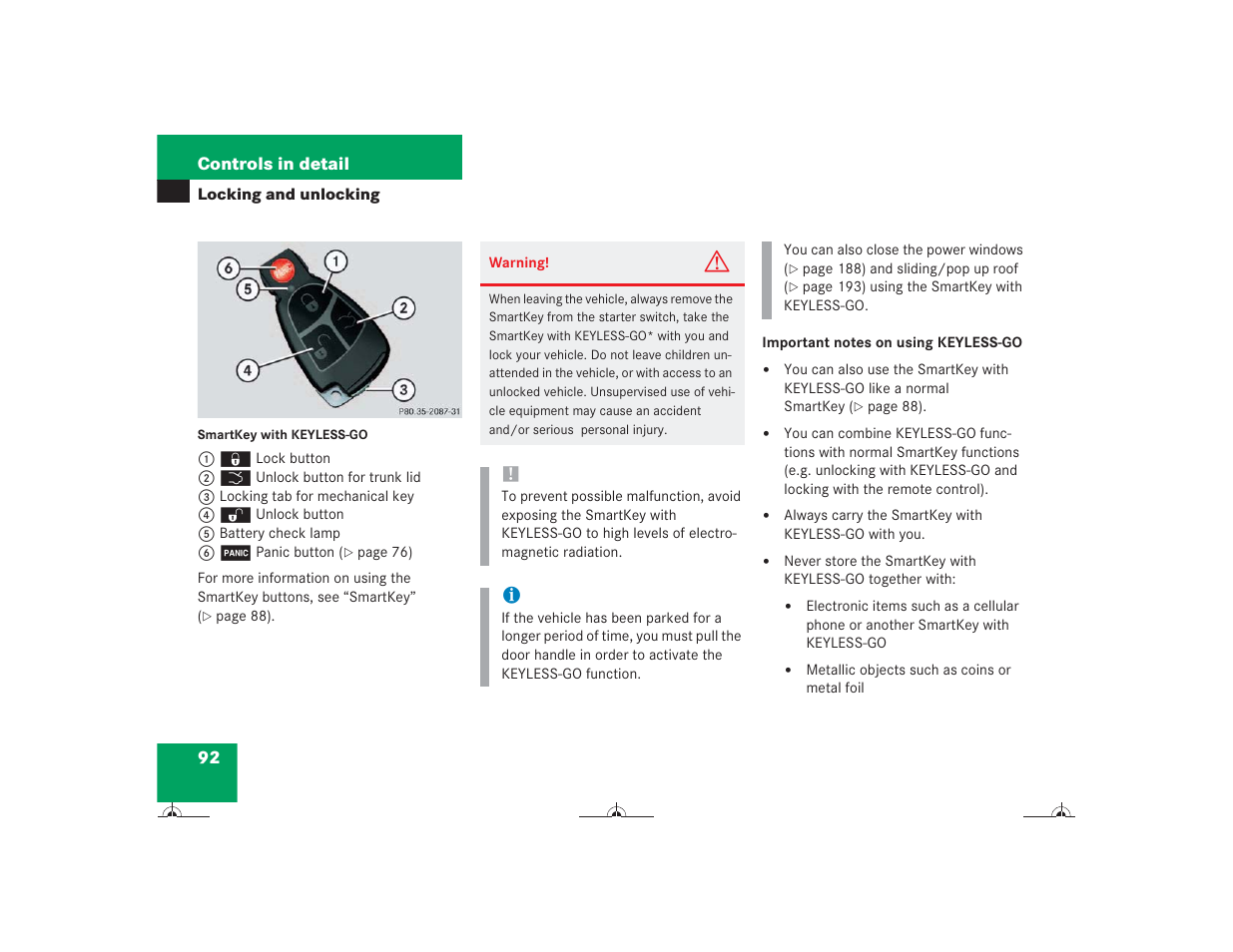 Mercedes-Benz CL-Class 2004 Owners Manual User Manual | Page 93 / 418
