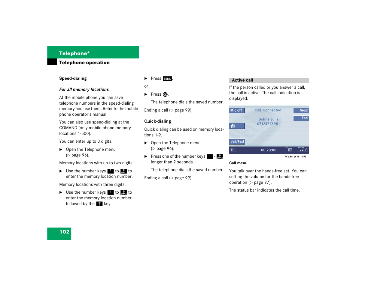 Mercedes-Benz S-Class 2004 COMAND Manual User Manual | Page 111 / 227