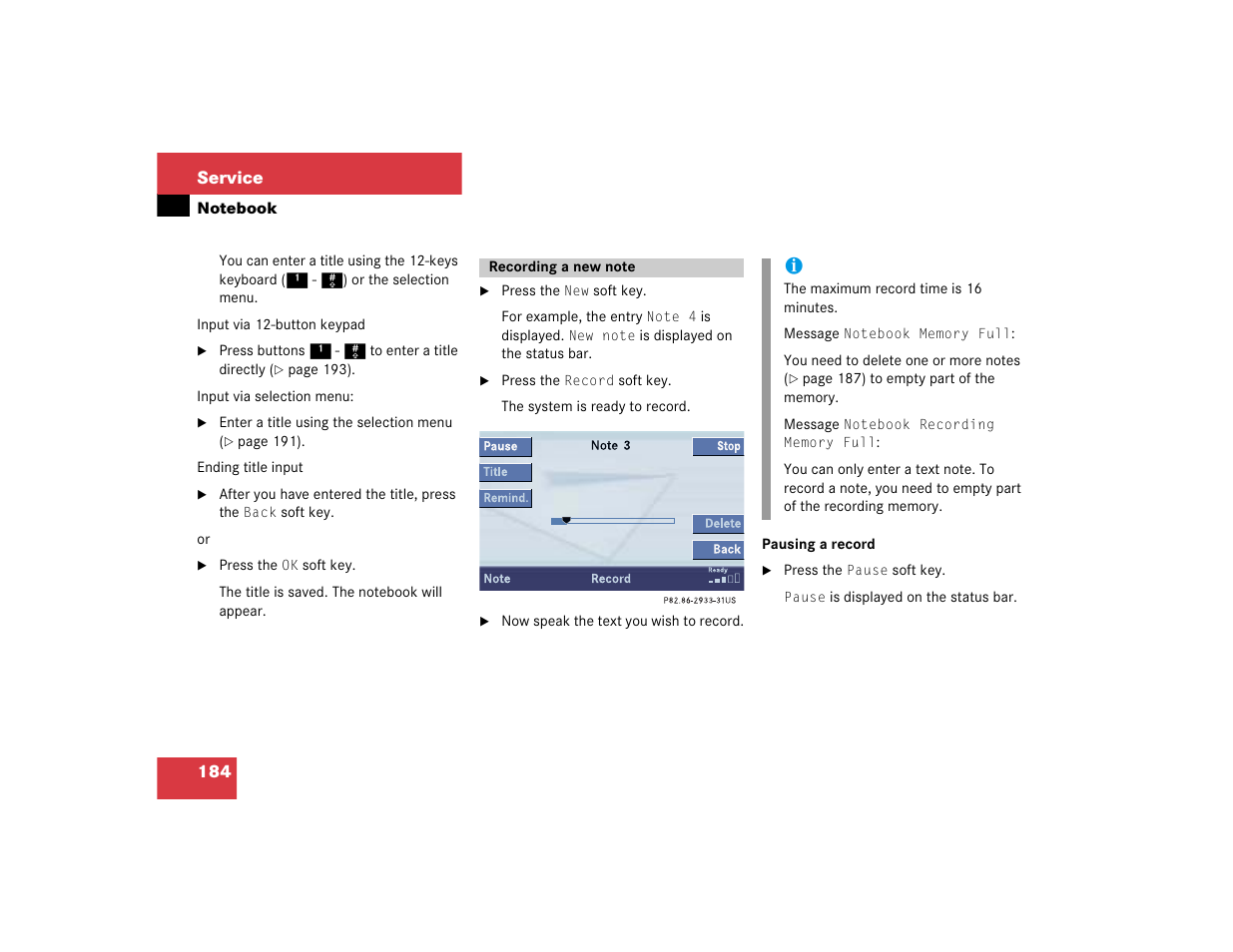Mercedes-Benz S-Class 2004 COMAND Manual User Manual | Page 193 / 227