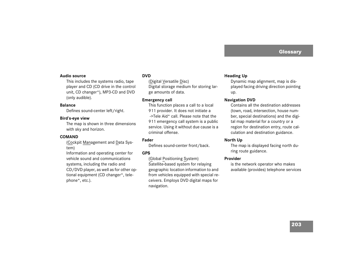 Mercedes-Benz S-Class 2004 COMAND Manual User Manual | Page 212 / 227