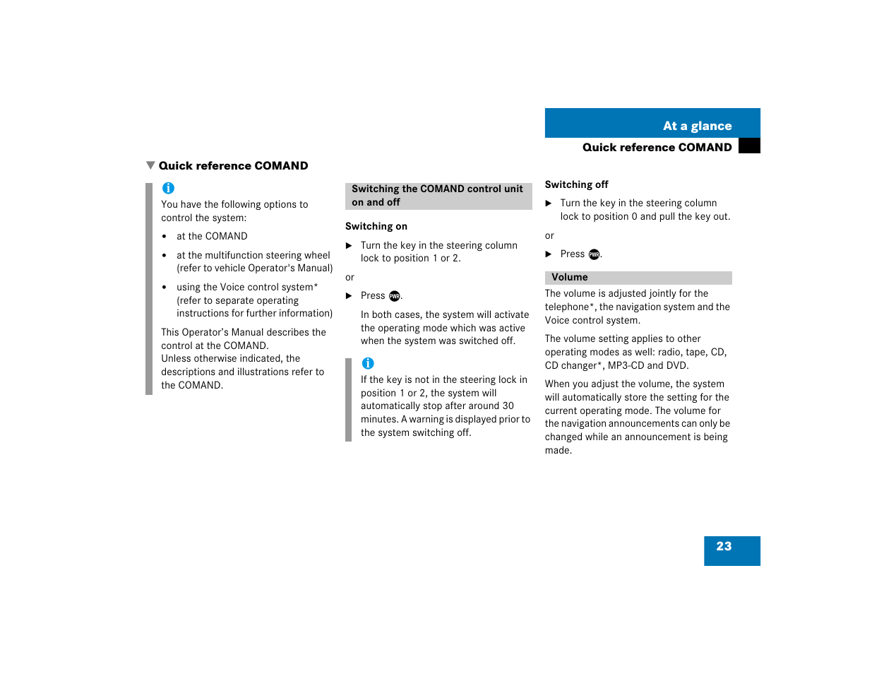 Mercedes-Benz S-Class 2004 COMAND Manual User Manual | Page 32 / 227