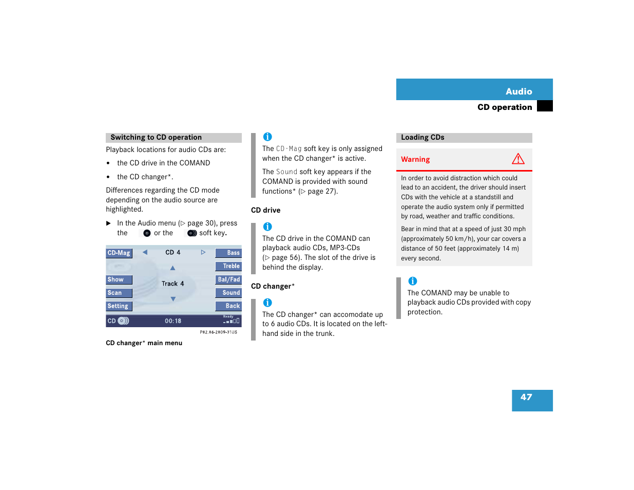 Mercedes-Benz S-Class 2004 COMAND Manual User Manual | Page 56 / 227