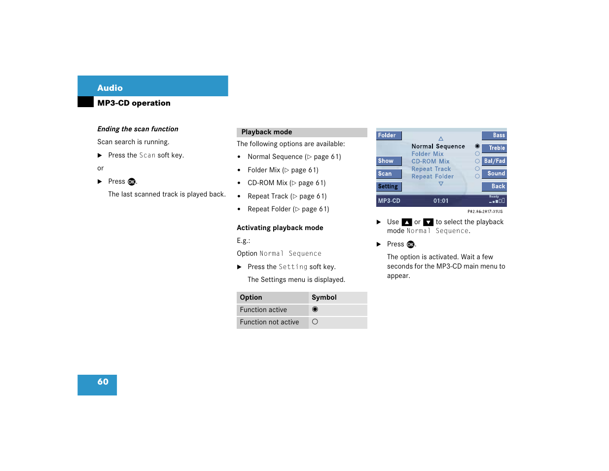 60 audio | Mercedes-Benz S-Class 2004 COMAND Manual User Manual | Page 69 / 227
