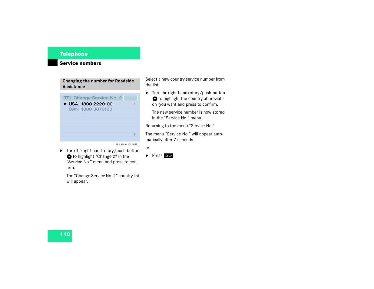 Mercedes-Benz CL-Class 2003 COMAND Manual User Manual | Page 118 / 225