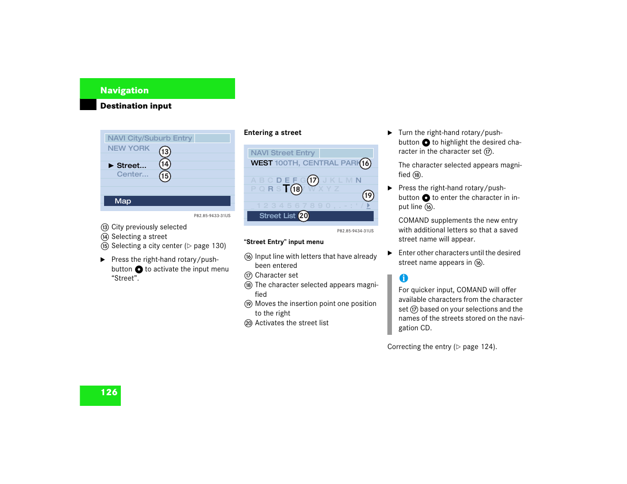 Mercedes-Benz CL-Class 2003 COMAND Manual User Manual | Page 134 / 225