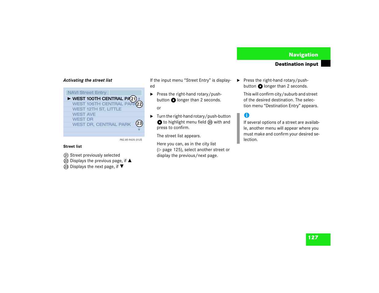 Mercedes-Benz CL-Class 2003 COMAND Manual User Manual | Page 135 / 225