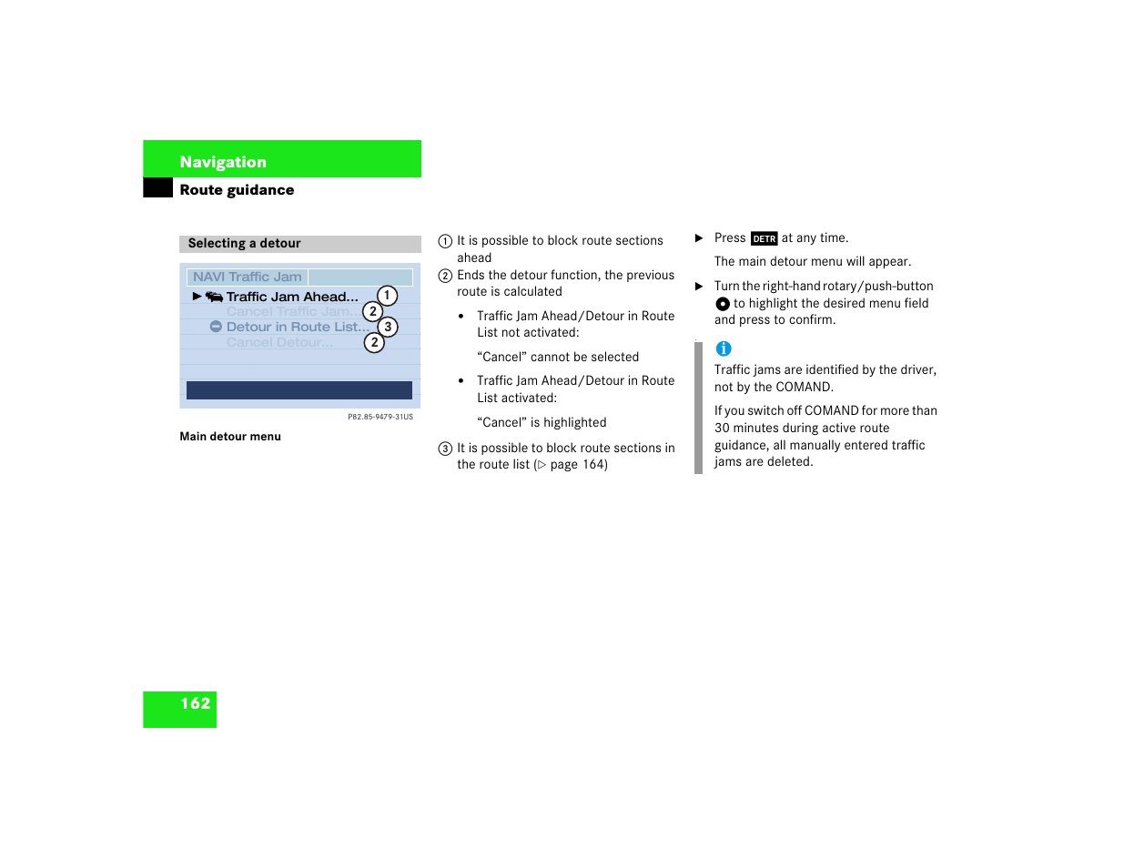Mercedes-Benz CL-Class 2003 COMAND Manual User Manual | Page 170 / 225