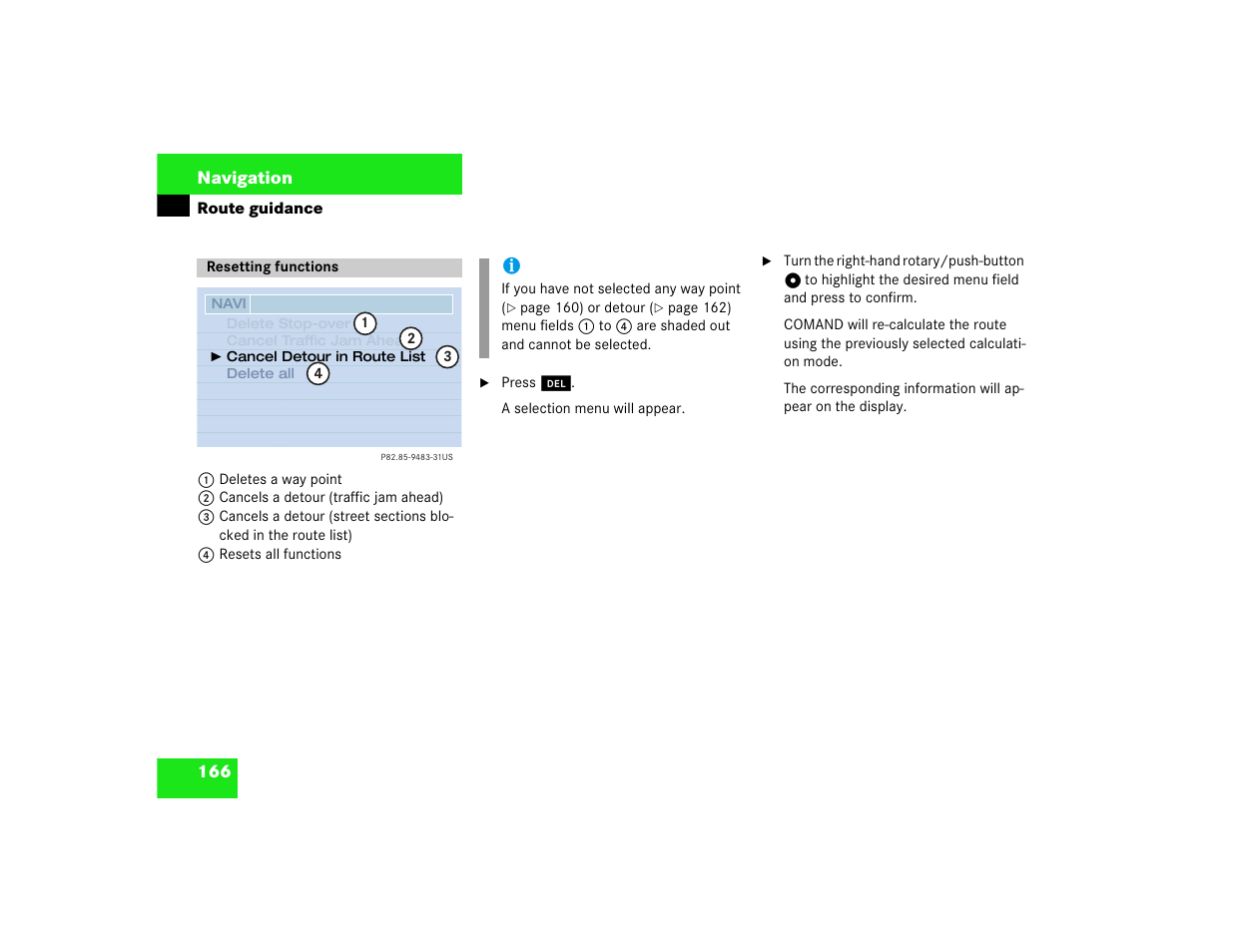 Mercedes-Benz CL-Class 2003 COMAND Manual User Manual | Page 174 / 225