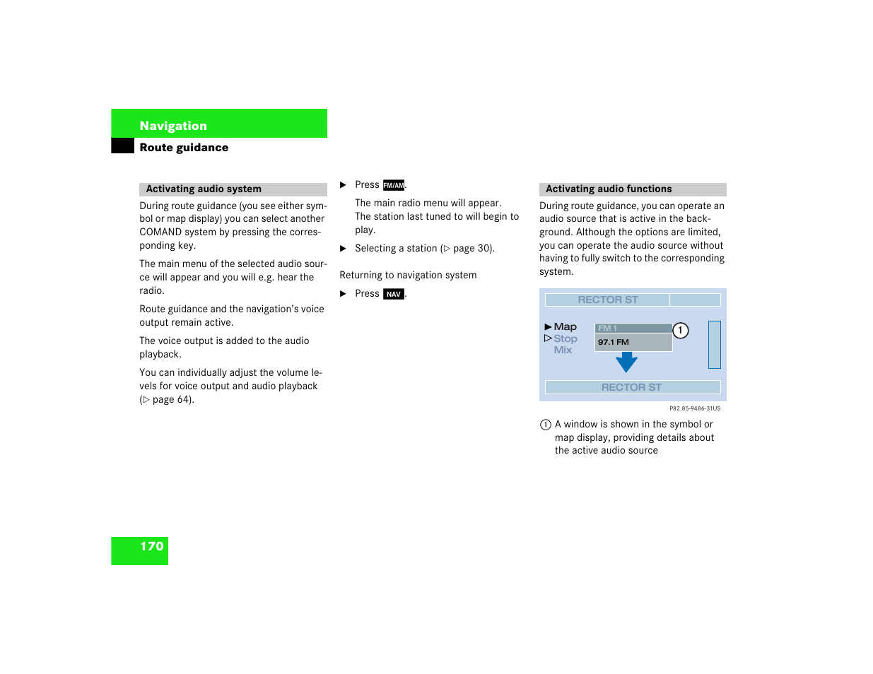 Mercedes-Benz CL-Class 2003 COMAND Manual User Manual | Page 178 / 225