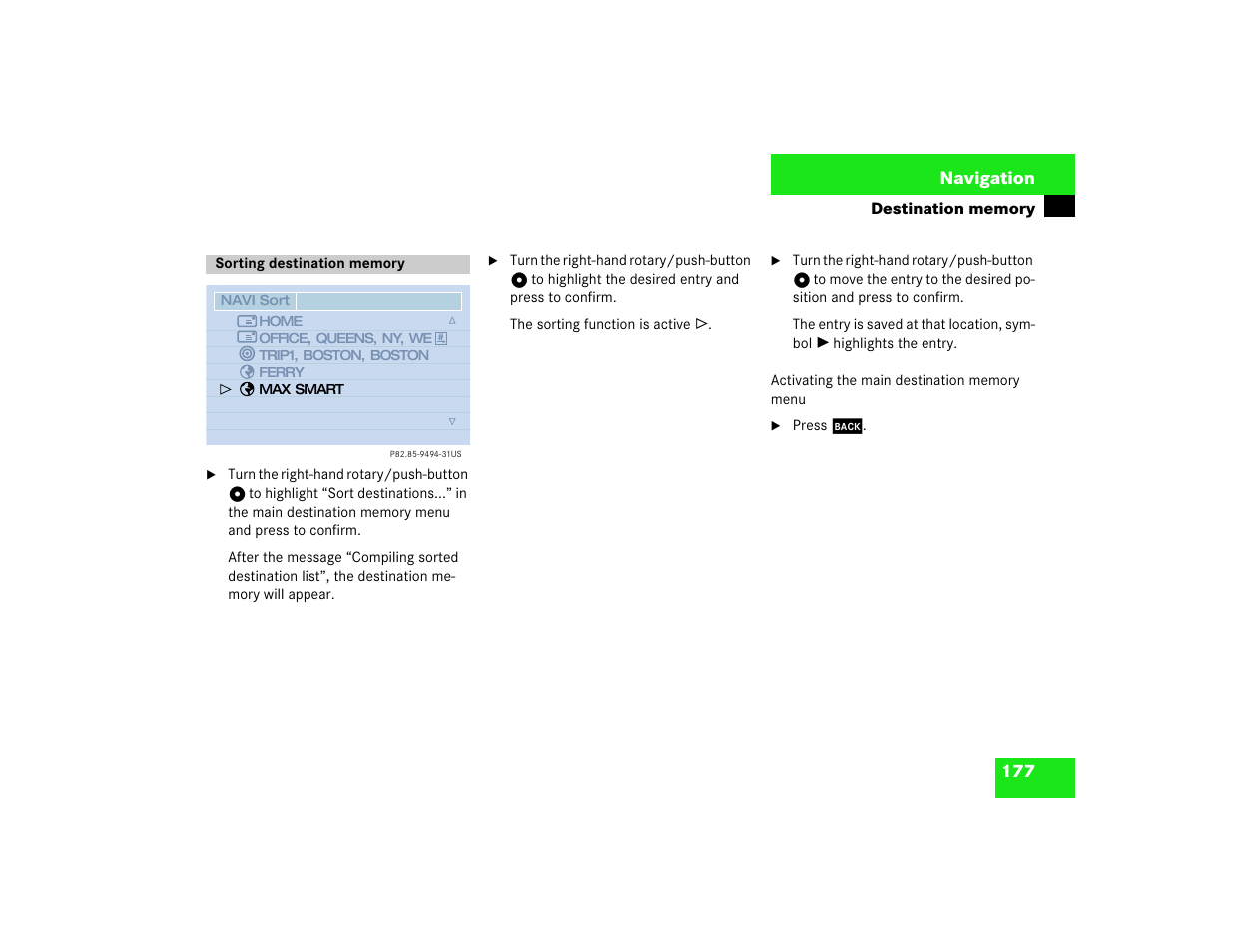 Mercedes-Benz CL-Class 2003 COMAND Manual User Manual | Page 185 / 225