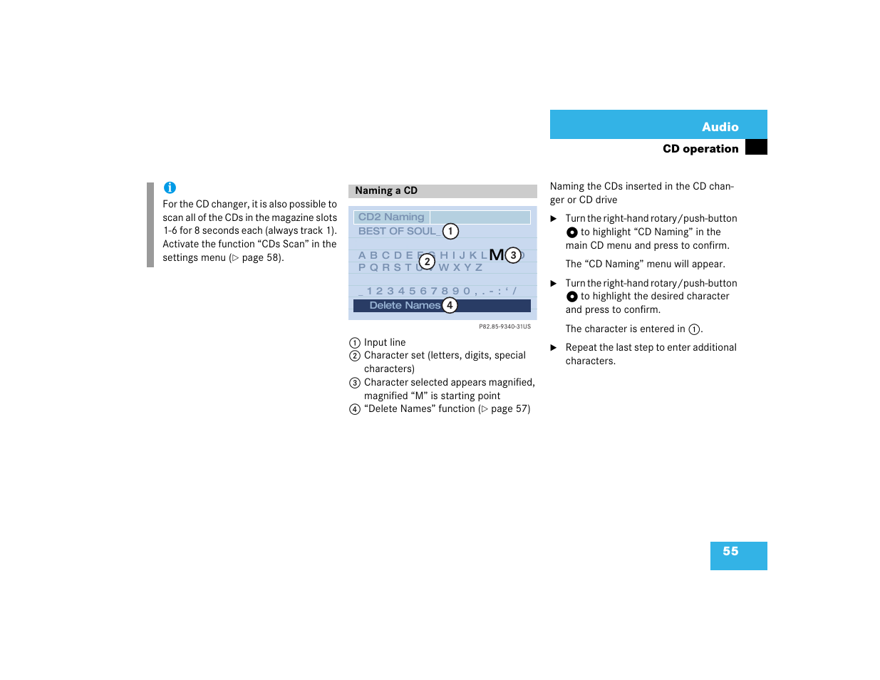Mercedes-Benz CL-Class 2003 COMAND Manual User Manual | Page 63 / 225