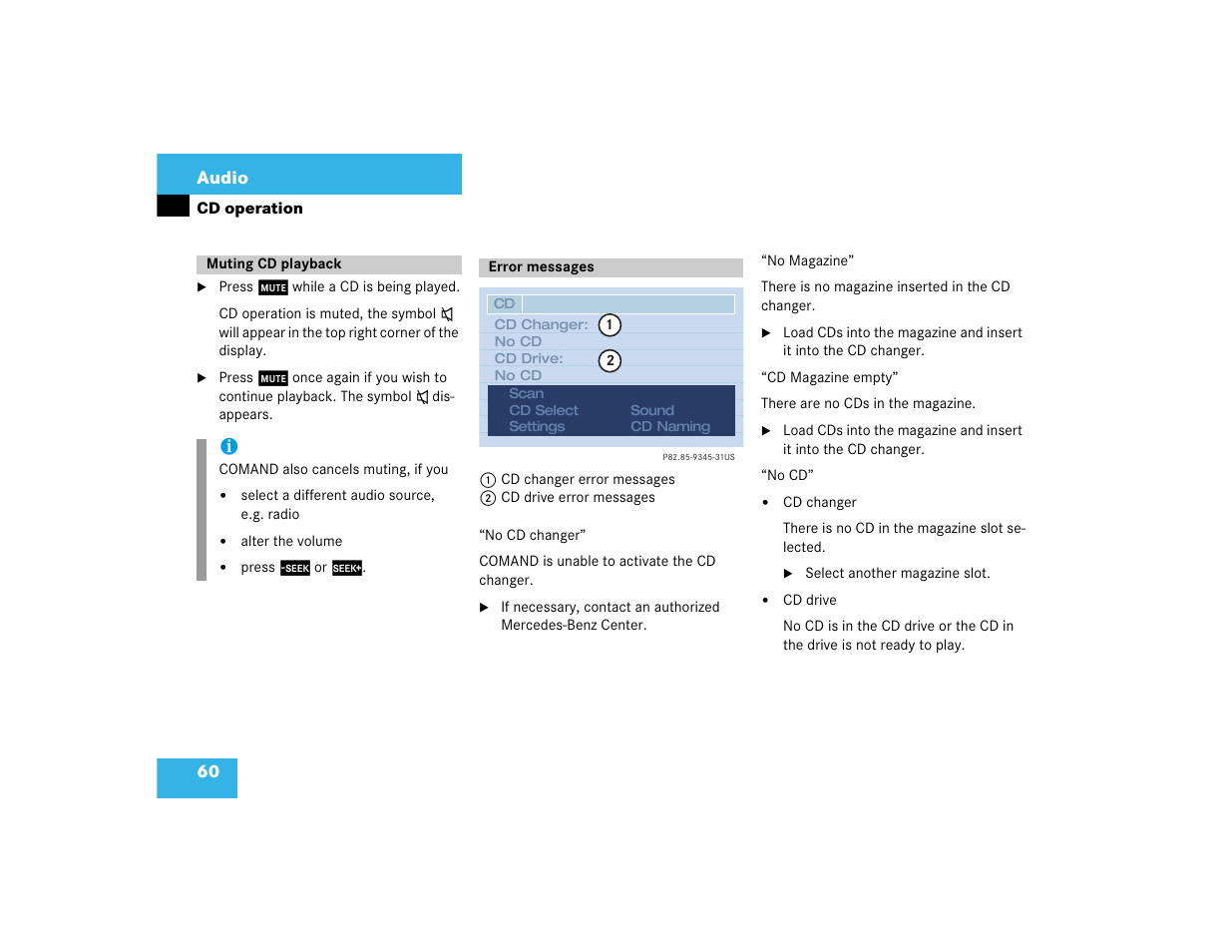 Mercedes-Benz CL-Class 2003 COMAND Manual User Manual | Page 68 / 225