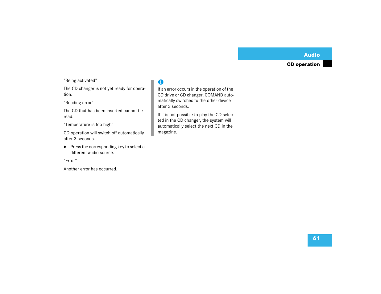 Mercedes-Benz CL-Class 2003 COMAND Manual User Manual | Page 69 / 225