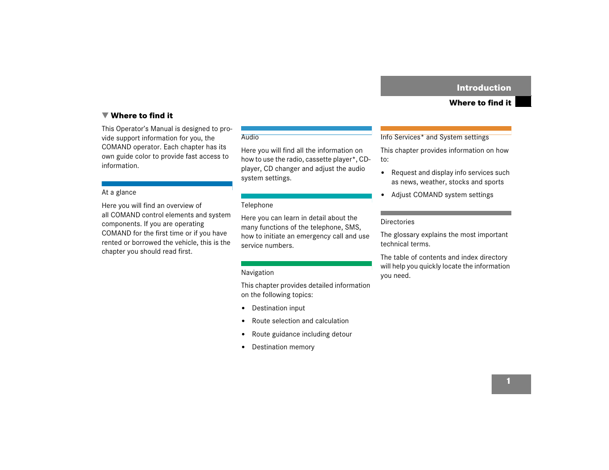 Mercedes-Benz CL-Class 2003 COMAND Manual User Manual | Page 9 / 225