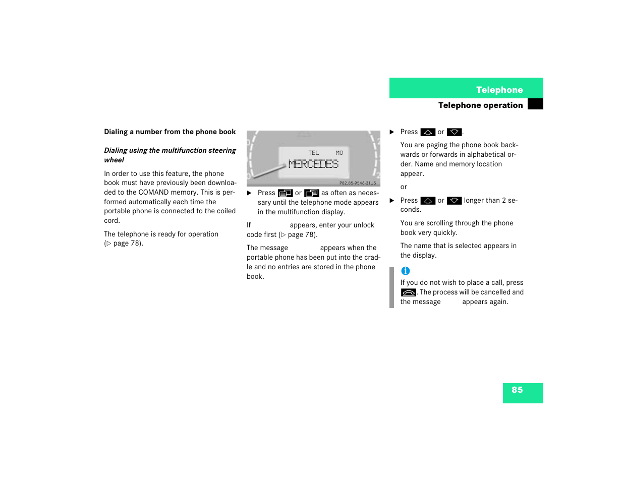 Mercedes | Mercedes-Benz CL-Class 2003 COMAND Manual User Manual | Page 93 / 225