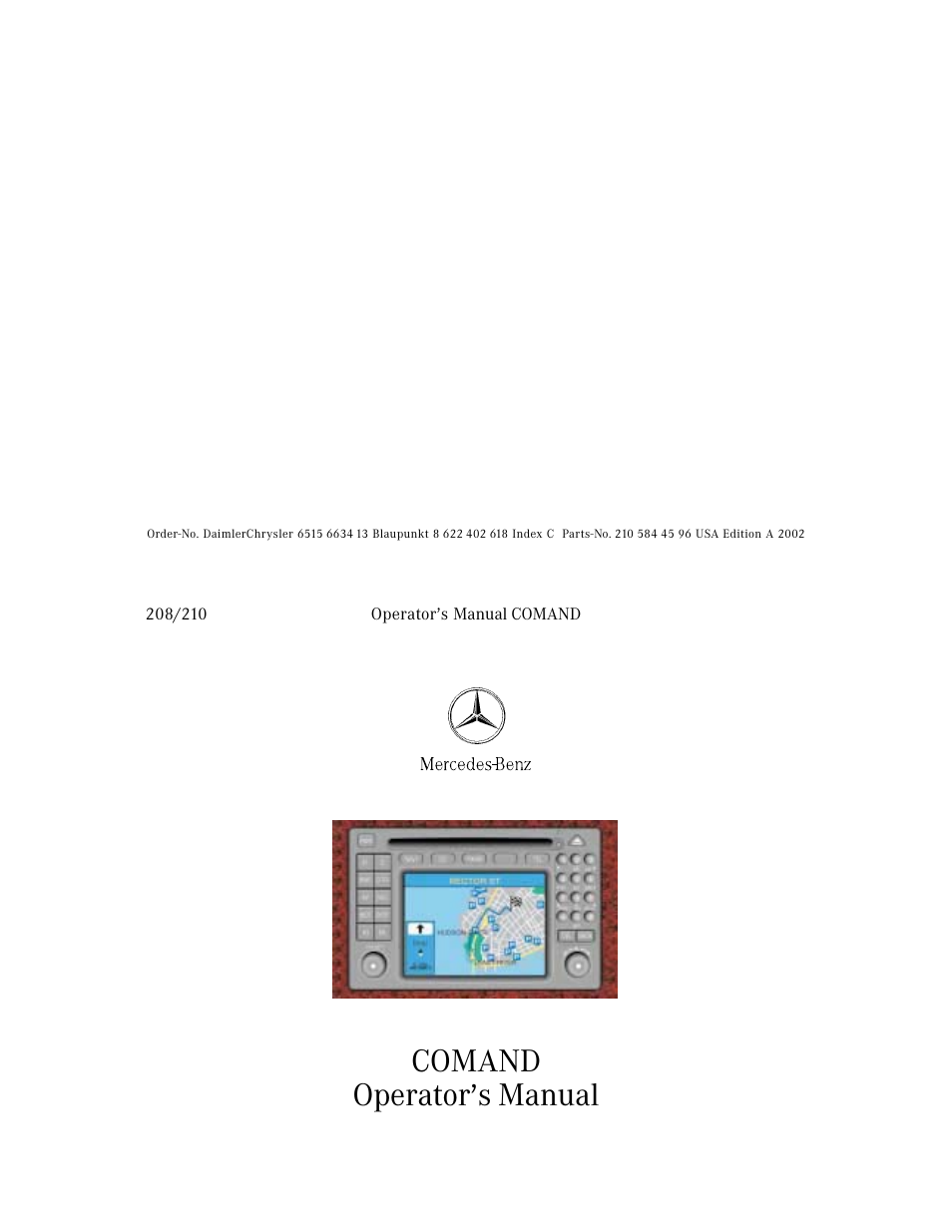 Mercedes-Benz E-Wagon 2003 COMAND Manual User Manual | 235 pages