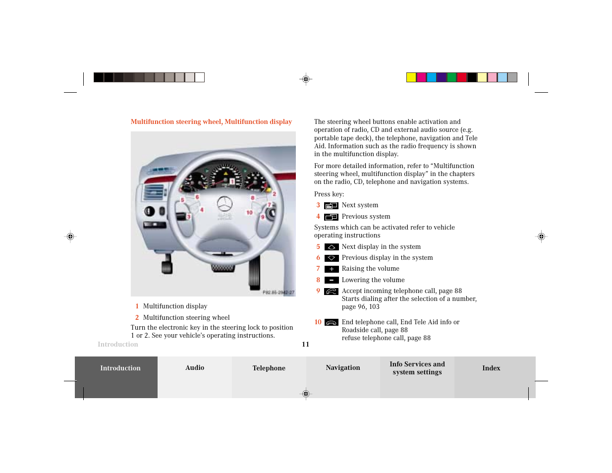 Mercedes-Benz E-Wagon 2003 COMAND Manual User Manual | Page 13 / 235