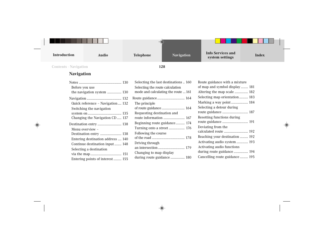 Mercedes-Benz E-Wagon 2003 COMAND Manual User Manual | Page 130 / 235
