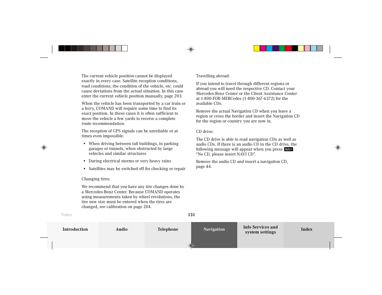 Mercedes-Benz E-Wagon 2003 COMAND Manual User Manual | Page 133 / 235