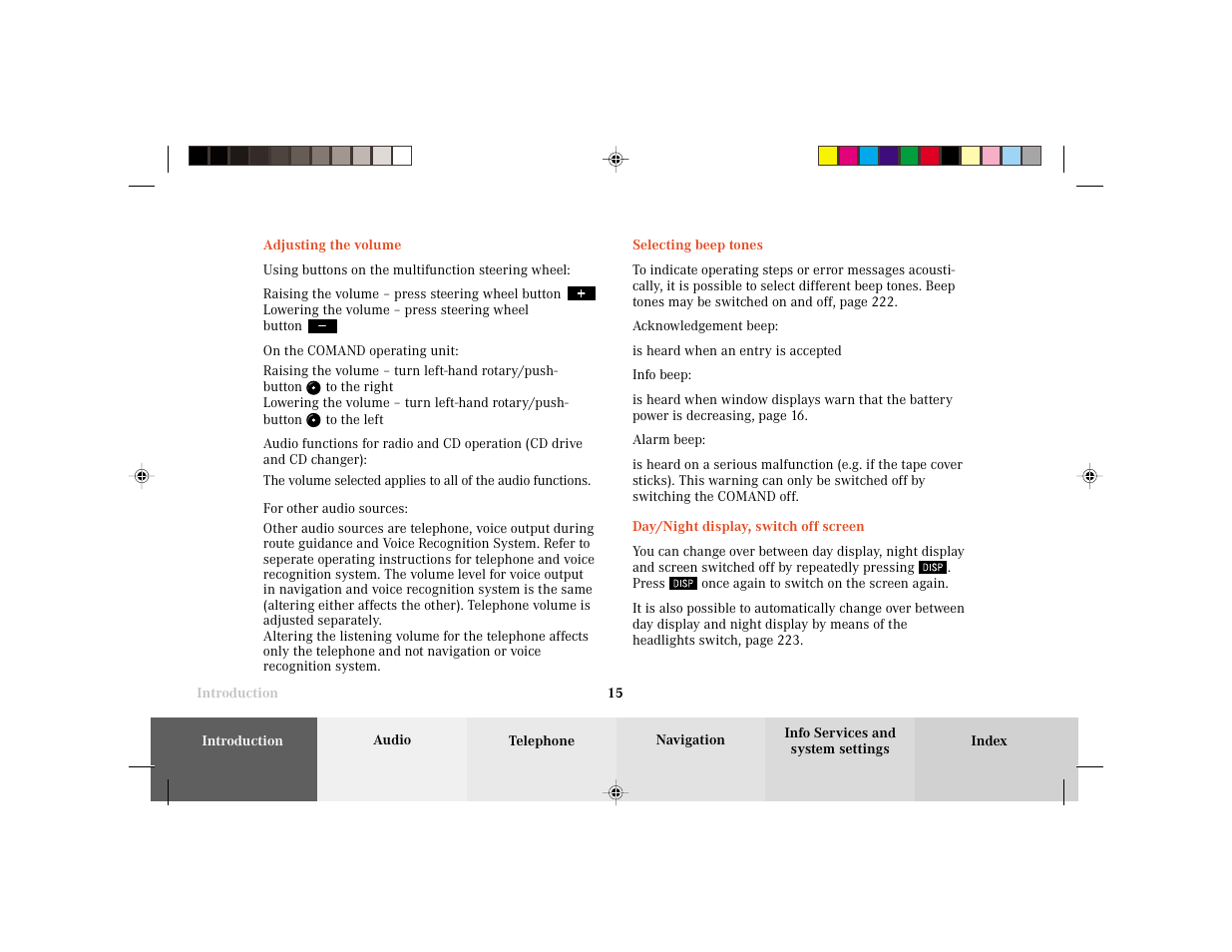 Mercedes-Benz E-Wagon 2003 COMAND Manual User Manual | Page 17 / 235