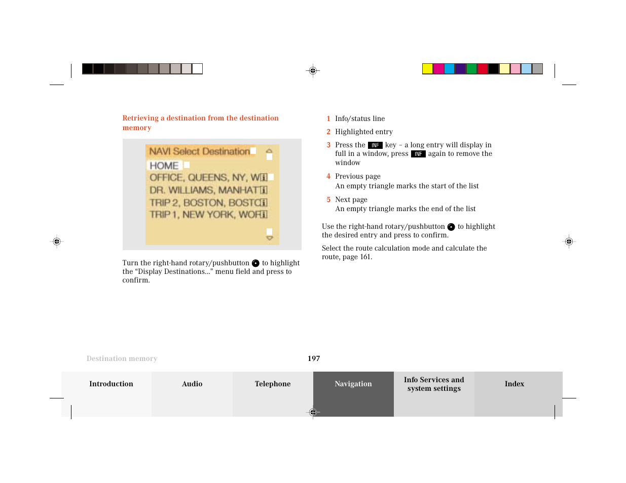 Mercedes-Benz E-Wagon 2003 COMAND Manual User Manual | Page 199 / 235