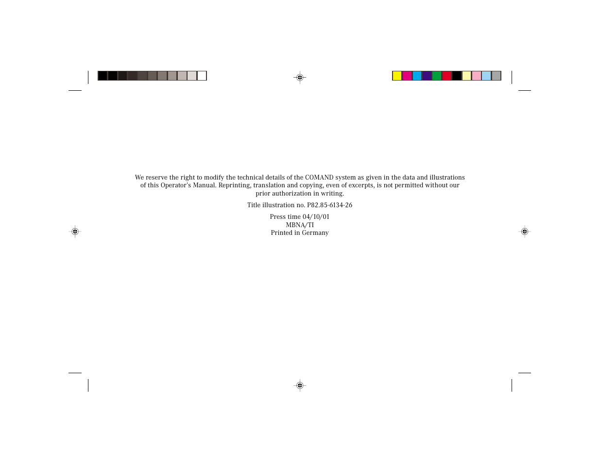 Mercedes-Benz E-Wagon 2003 COMAND Manual User Manual | Page 235 / 235