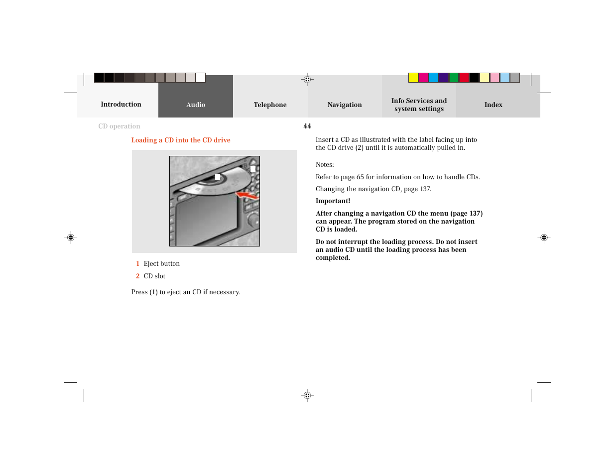 Mercedes-Benz E-Wagon 2003 COMAND Manual User Manual | Page 46 / 235