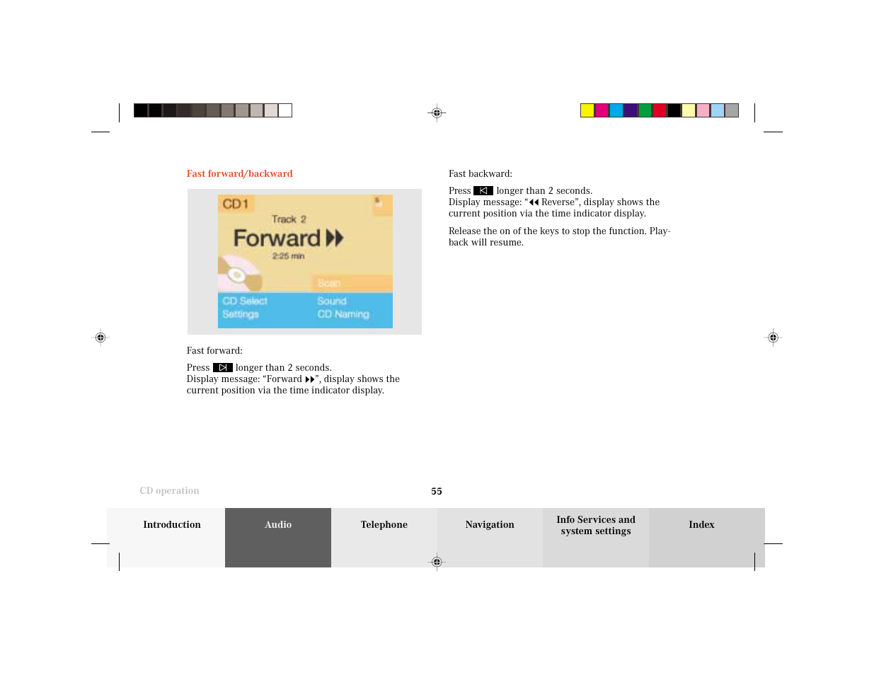 Mercedes-Benz E-Wagon 2003 COMAND Manual User Manual | Page 57 / 235