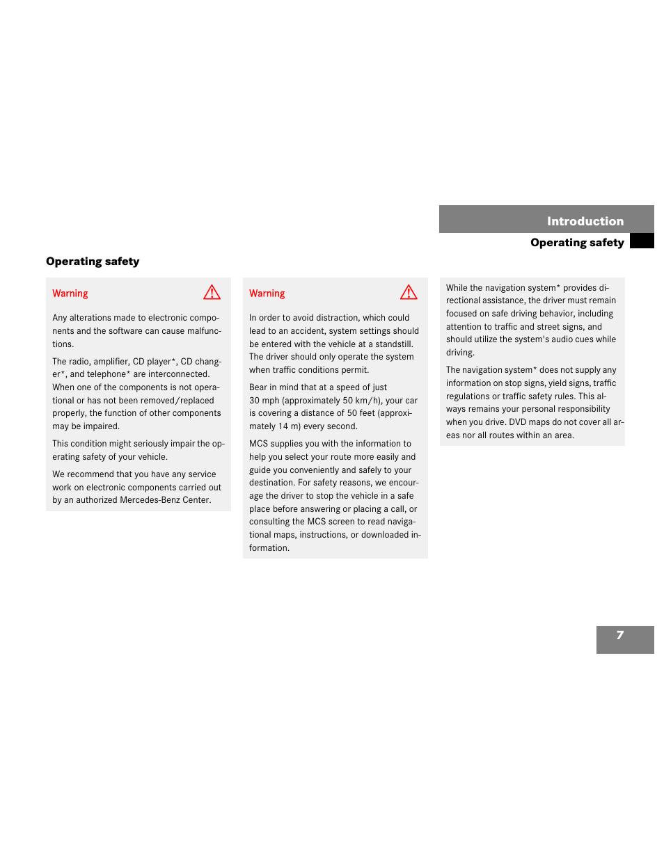 Mercedes-Benz M-Class 2003 COMAND Manual User Manual | Page 10 / 150