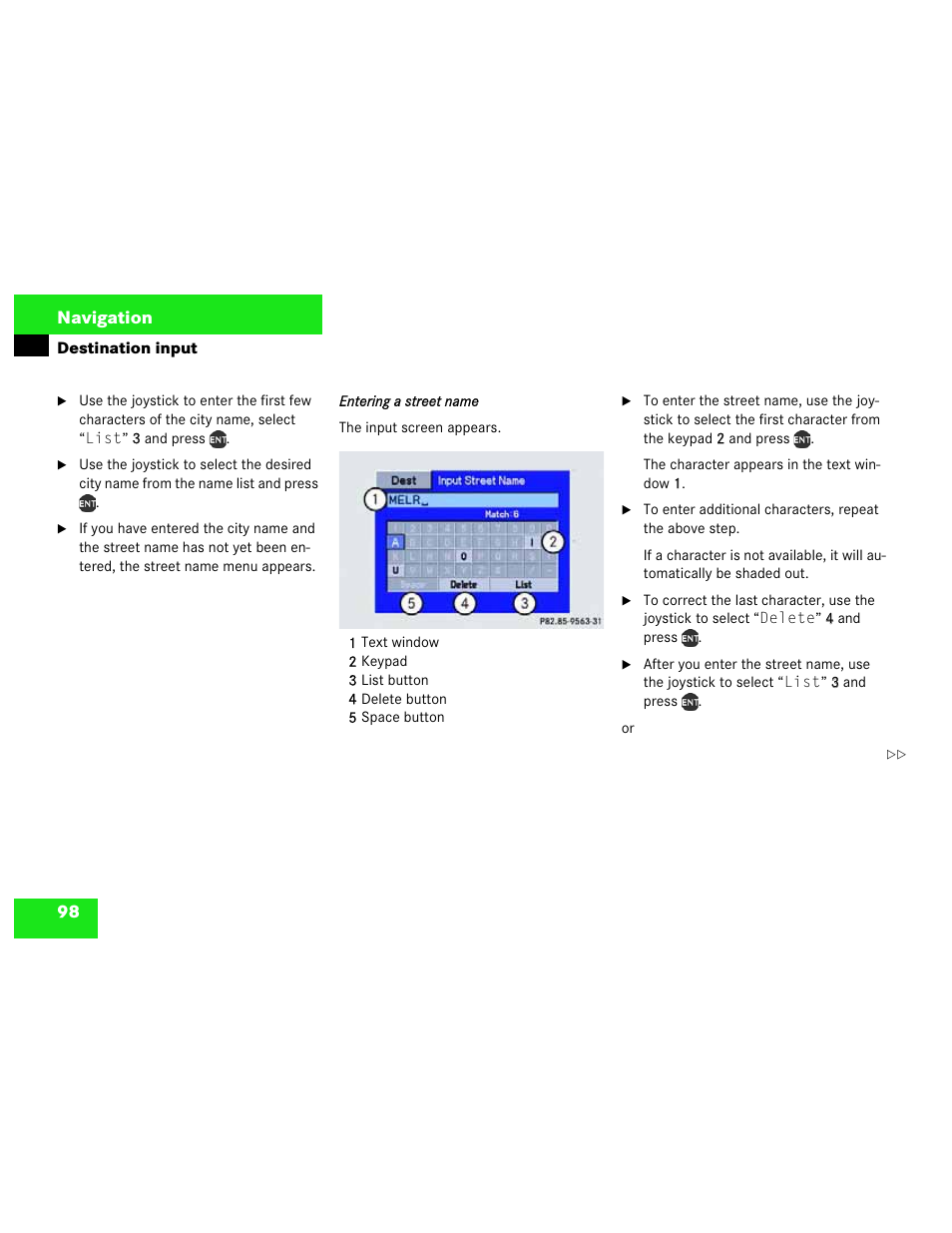 Mercedes-Benz M-Class 2003 COMAND Manual User Manual | Page 101 / 150