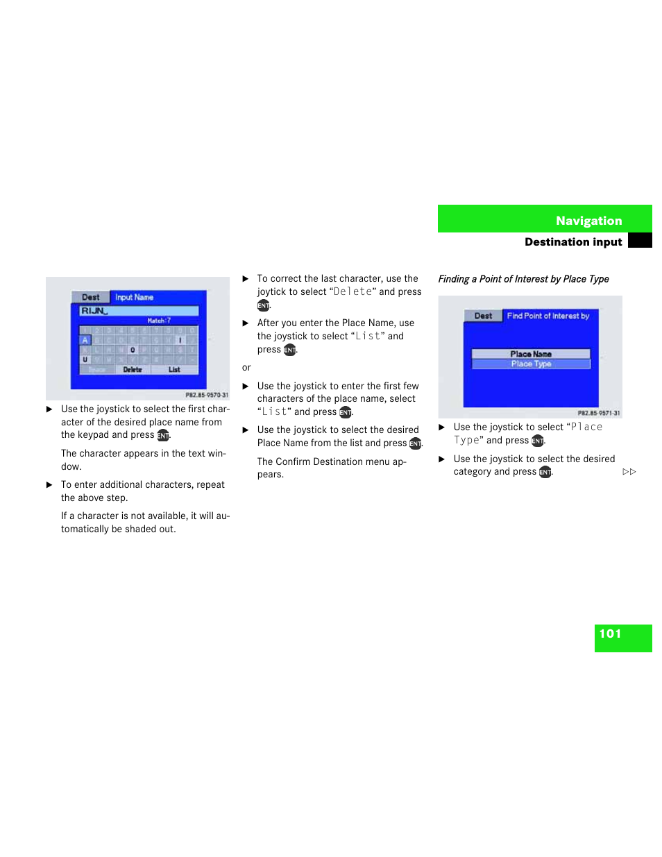 Mercedes-Benz M-Class 2003 COMAND Manual User Manual | Page 104 / 150