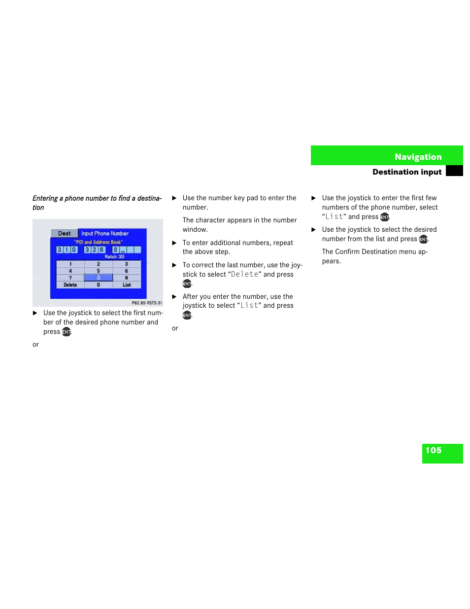 Mercedes-Benz M-Class 2003 COMAND Manual User Manual | Page 108 / 150