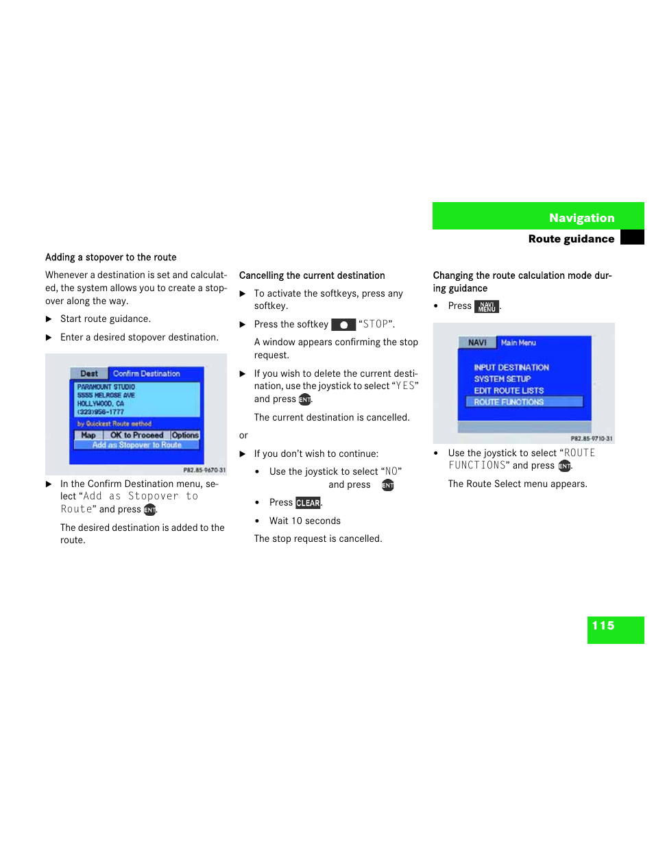 Mercedes-Benz M-Class 2003 COMAND Manual User Manual | Page 118 / 150