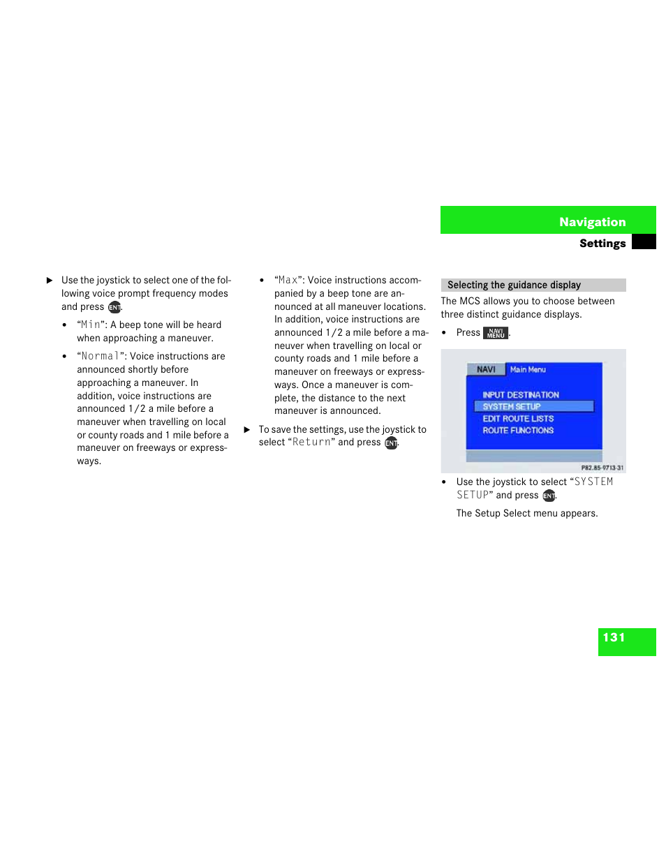 Mercedes-Benz M-Class 2003 COMAND Manual User Manual | Page 134 / 150