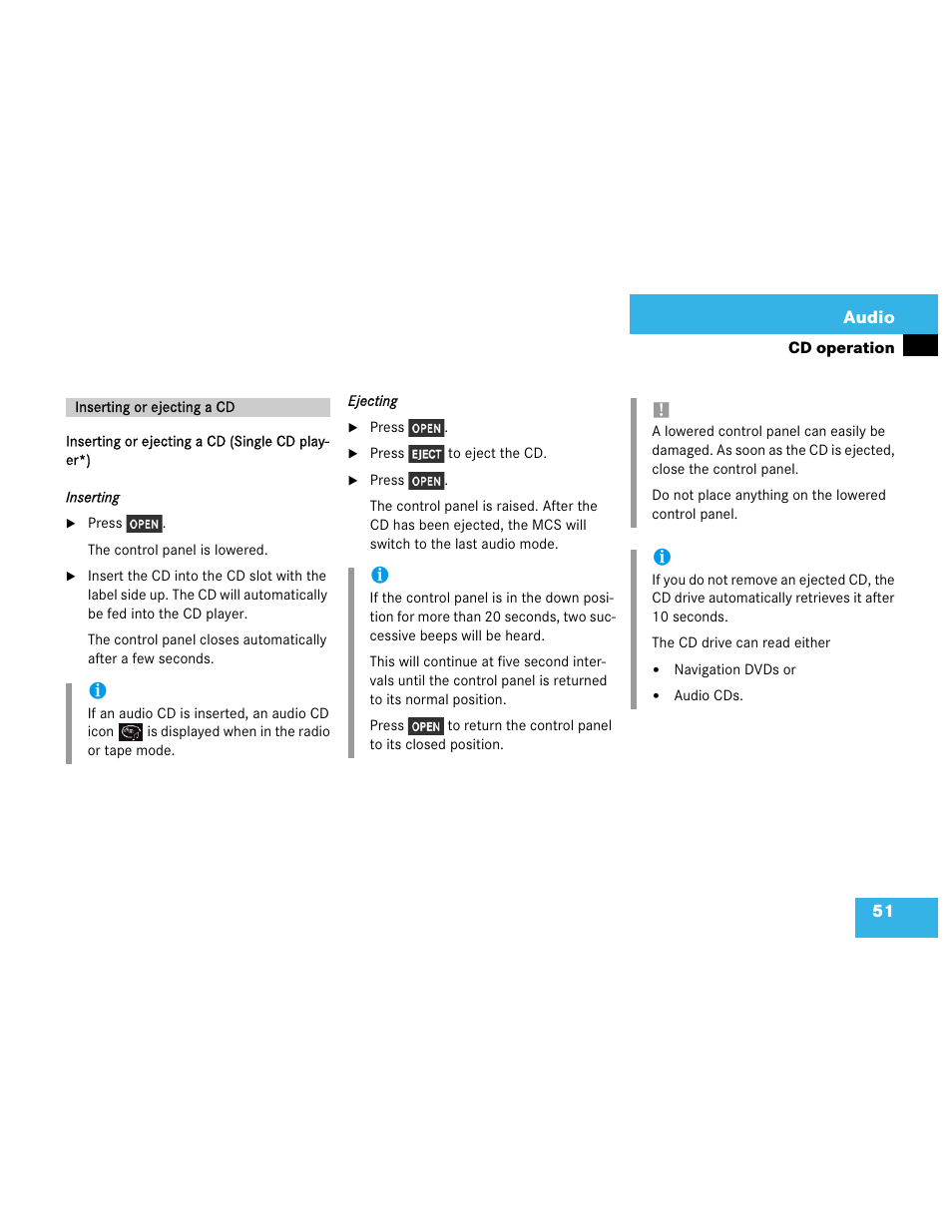 Mercedes-Benz M-Class 2003 COMAND Manual User Manual | Page 54 / 150