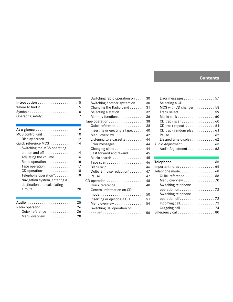 Mercedes-Benz M-Class 2003 COMAND Manual User Manual | Page 6 / 150