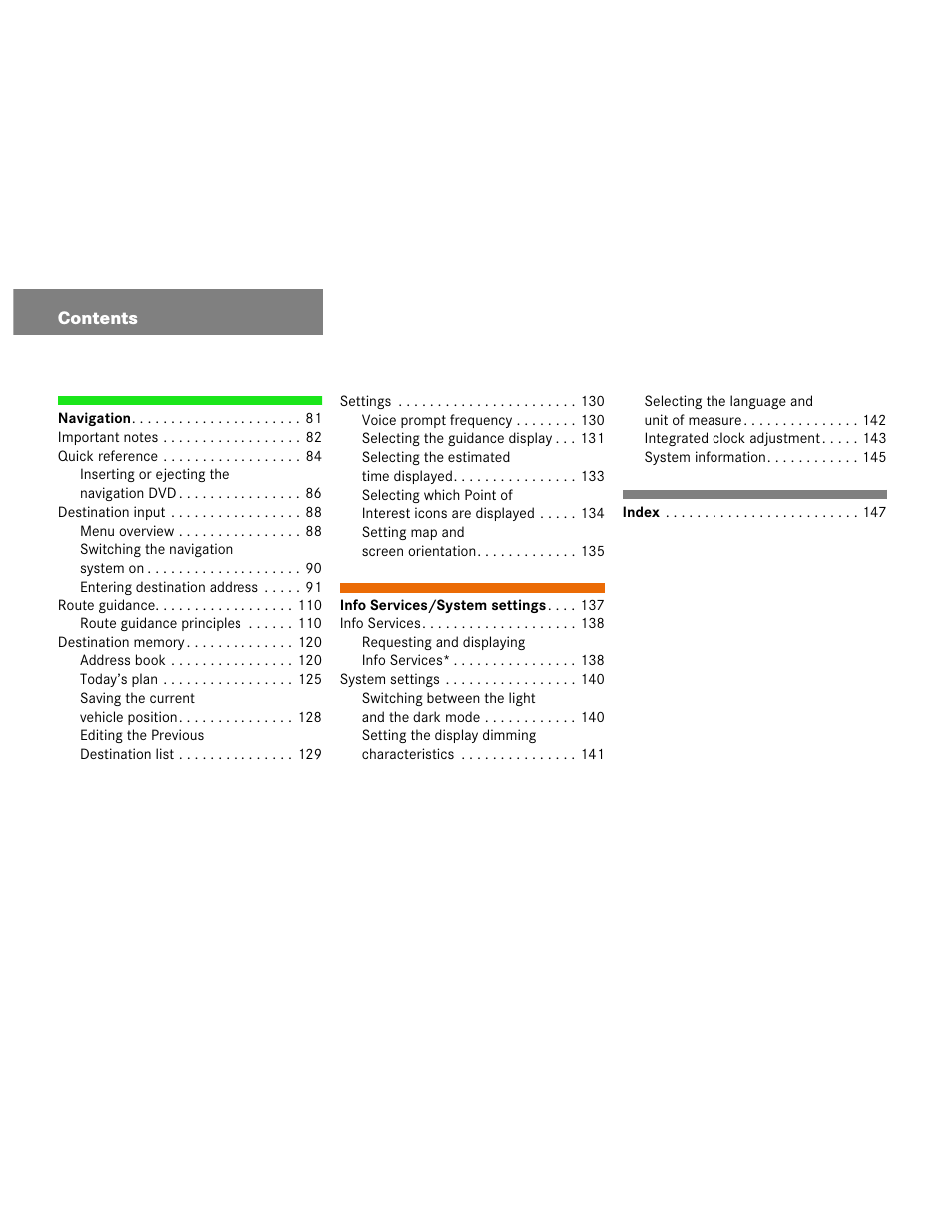 Mercedes-Benz M-Class 2003 COMAND Manual User Manual | Page 7 / 150