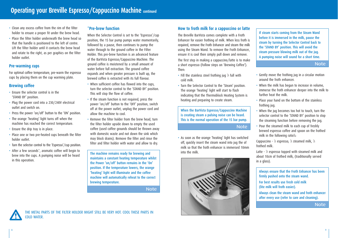 Breville BES200 User Manual | Page 5 / 8