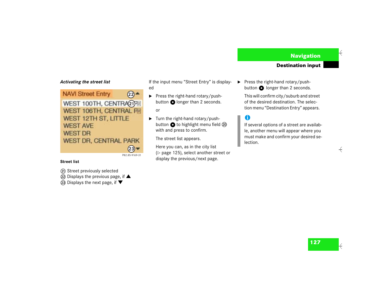 Mercedes-Benz SL-Class 2003 COMAND Manual User Manual | Page 135 / 226
