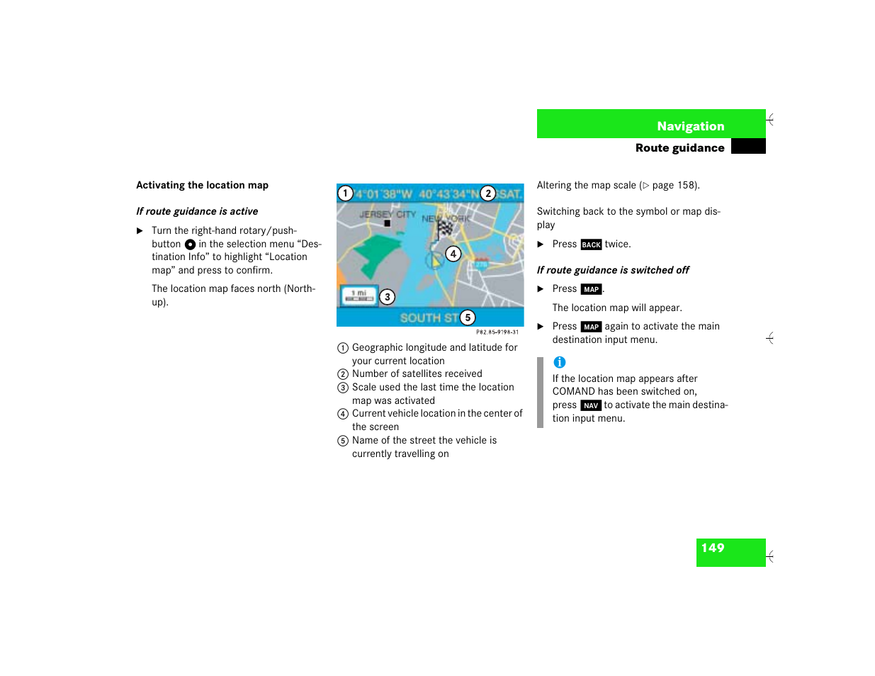 Mercedes-Benz SL-Class 2003 COMAND Manual User Manual | Page 157 / 226