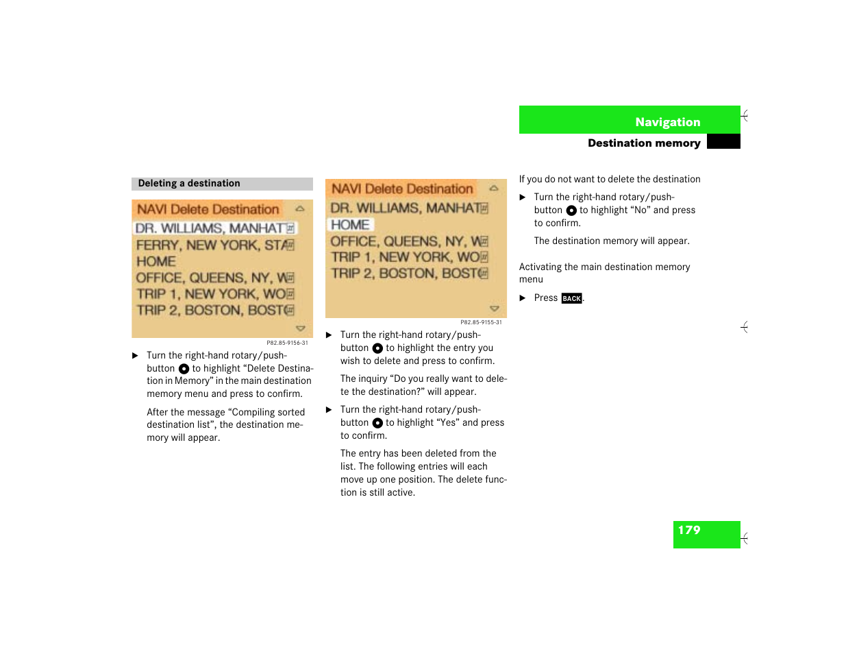 Mercedes-Benz SL-Class 2003 COMAND Manual User Manual | Page 187 / 226