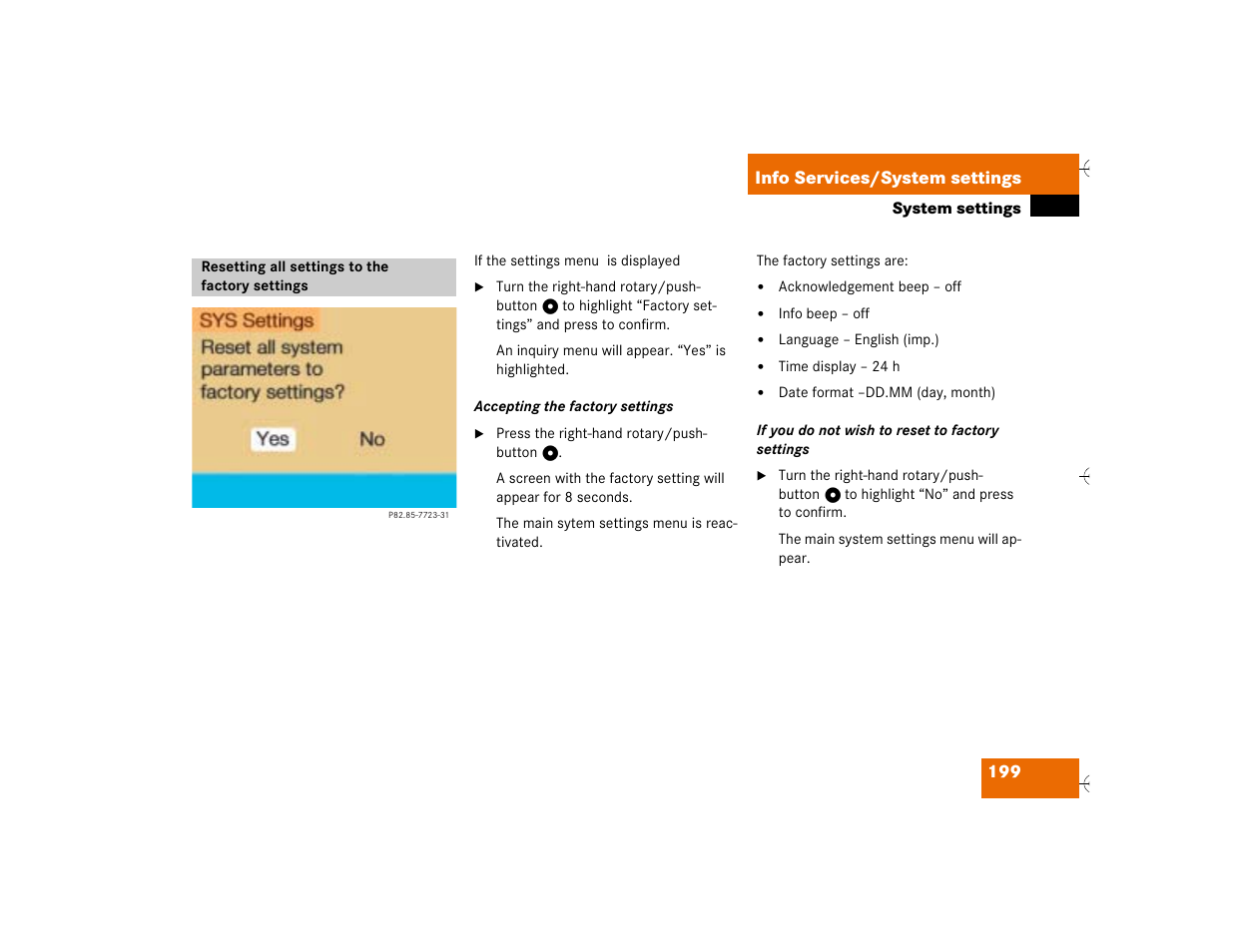 Mercedes-Benz SL-Class 2003 COMAND Manual User Manual | Page 207 / 226