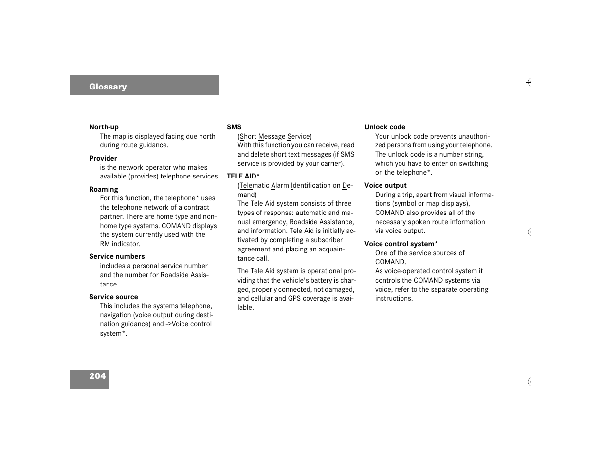 Mercedes-Benz SL-Class 2003 COMAND Manual User Manual | Page 212 / 226
