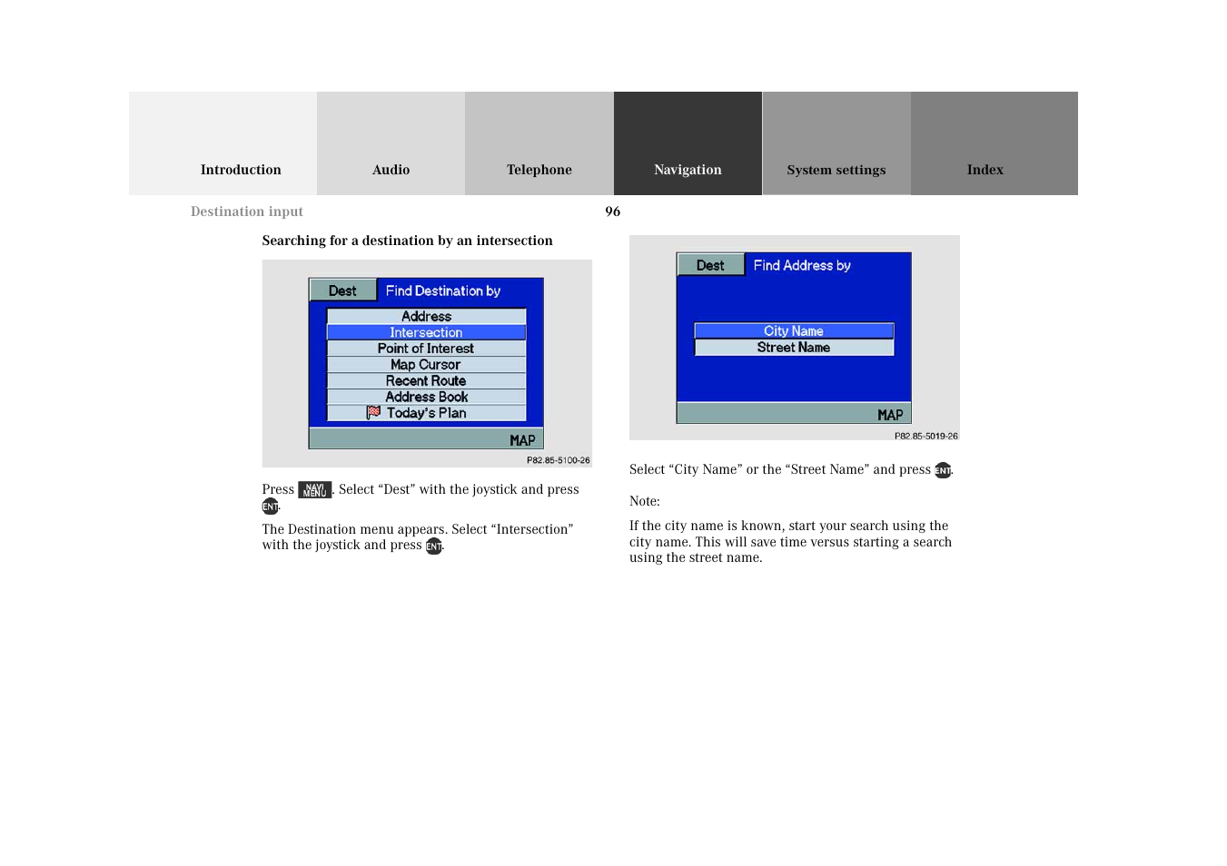 Mercedes-Benz M-Class 2002 COMAND Manual User Manual | Page 100 / 165