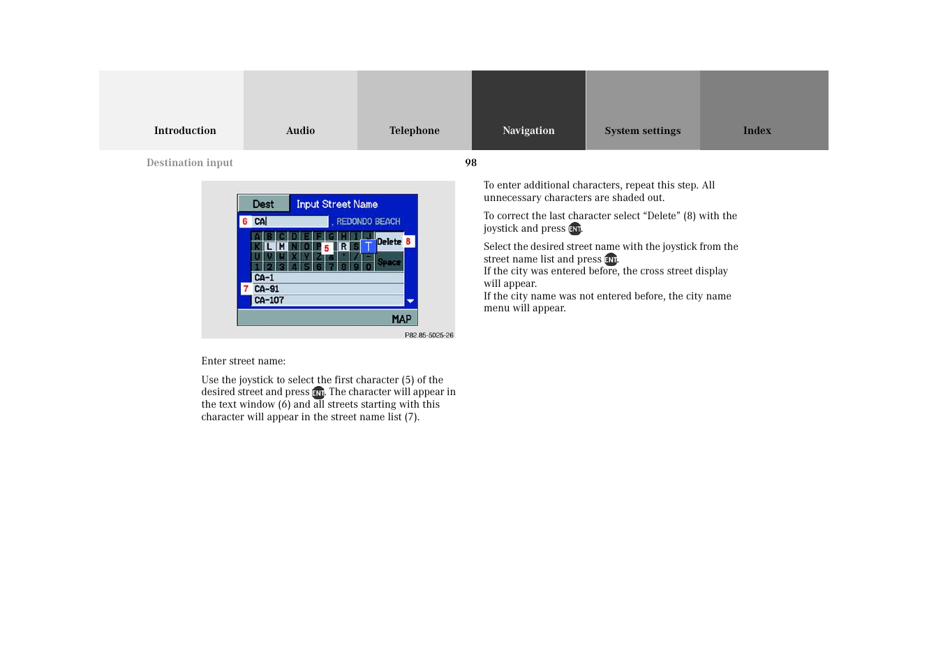 Mercedes-Benz M-Class 2002 COMAND Manual User Manual | Page 102 / 165