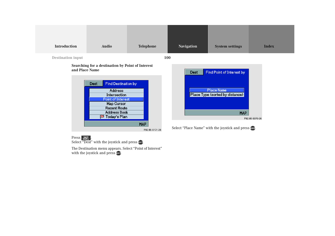 Mercedes-Benz M-Class 2002 COMAND Manual User Manual | Page 104 / 165